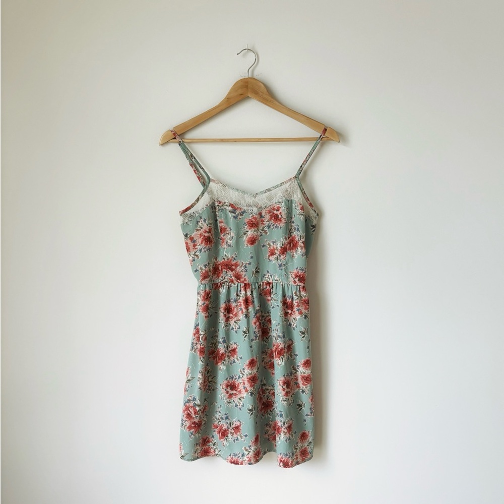 Forever 21 Green Floral Sundress